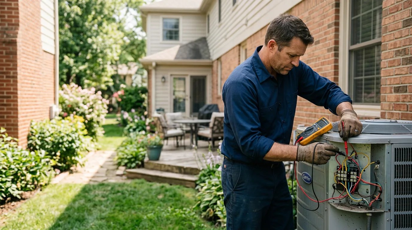 HVAC technician working near Hubert, NC